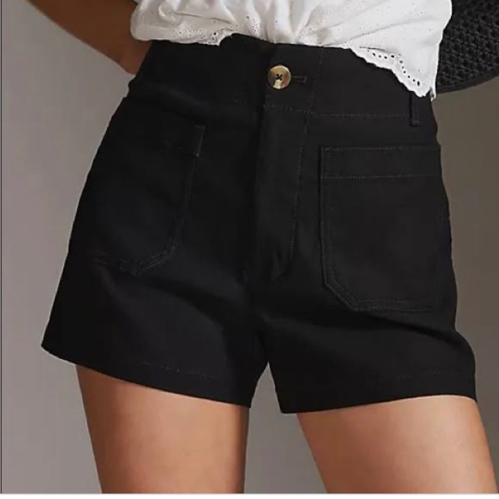 High-Waist Black Women’s Shorts